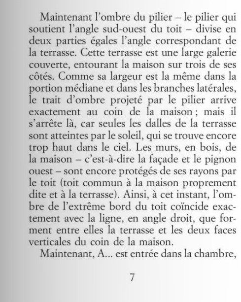 La Jalousie, Alain Robbe-Grillet